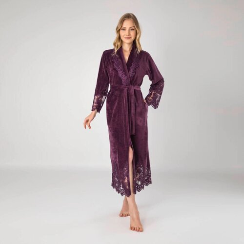Банный халат Milisent цвет: фиолетовый (L-XL)