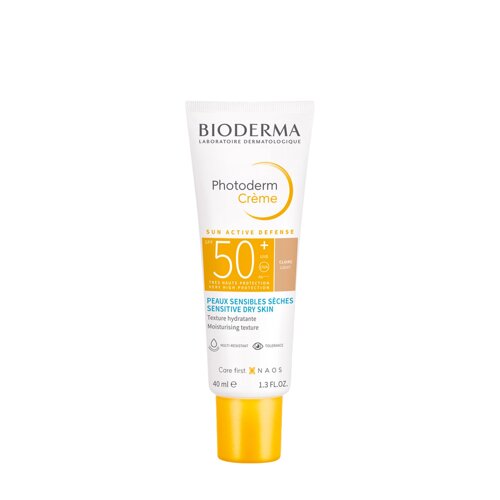BIODERMA BIODERMA Солнцезащитный тональный крем для лица SPF50+ Photoderm, светлый оттенок 40 мл