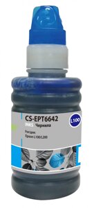 Чернила cactus CS-EPT6642, 100 мл, голубой, совместимые для epson L100 / L110 / L120 / L132 / L200 / L210 / L222 / L300 / L312 / L350 / L355 / L362 / L366 / L456 / L550 / L555 / L566 / L1300