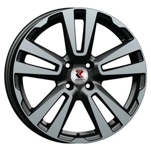 Диски R17 4x100 6,5J ET43 D60,1 replikey vesta SW cross (239) BK/FP