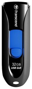 Флешка 32Gb USB 3.0 Transcend JetFlash JetFlash 790, черный/синий (TS32GJF790K)