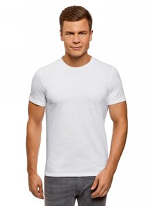 Футболка для сублимации Casual, имитация хлопка, белая мужская, 42 (XS)