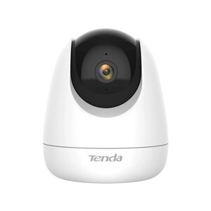 IP-камера TENDA CP6 4мм, настольная, поворотная, 3Мпикс, CMOS, до 2304x1296, до 15кадров/с, ИК подсветка 12м, WiFi,10 °C/50 °C, белый