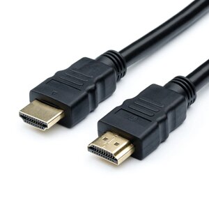 Кабель HDMI (19M)-HDMI (19M) v1.4 4K, экранированный, 1.5 м, черный Atcom AT1001 (AT1001)