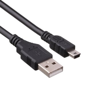 Кабель USB 2.0(am)-mini USB 2.0(bm), 1м, черный exegate (EX191079RUS)