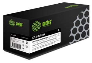 Картридж лазерный Cactus CS-C057HBK (057H/3010C002), черный, 10000 страниц, совместимый для Canon LBP228x/ LBP226dw/ LBP223dw/ MF449x/ MF446x/ MF445dw