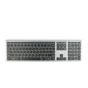 Клавиатура беспроводная Gembird KBW-1, ножничная, USB, серый/черный