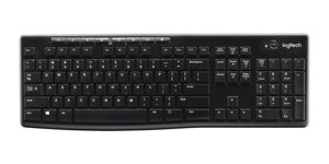 Клавиатура беспроводная Logitech K270, мембранная, USB, черный (920-003757/920-003058)