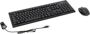 Клавиатура + мышь A4Tech 7100N, беспроводная, USB, черный