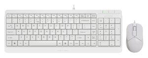 Клавиатура + мышь A4Tech Fstyler F1512, USB, белый (1454168)