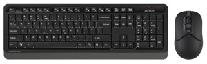 Клавиатура + мышь A4Tech Fstyler FG1012, беспроводная, USB, черный (FG1012 BLACK)
