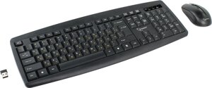 Клавиатура + мышь Gembird KBS-8000 Black USB, беспроводная, USB, черный