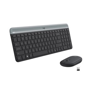 Клавиатура + мышь Logitech Combo MK470, беспроводная, USB, серый (920-009204/920-009206)