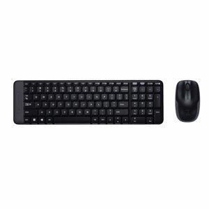Клавиатура + мышь Logitech Wireless Combo MK220 Black USB, беспроводная, USB, черный