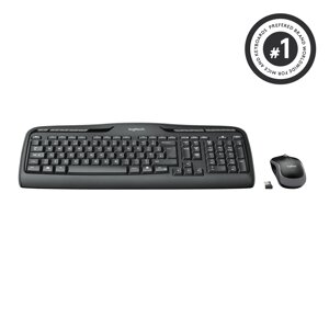 Клавиатура + мышь Logitech Wireless Combo MK330 Black USB, беспроводная, USB, черный