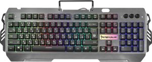 Клавиатура проводная Defender Renegade GK-640DL, мембранная, подсветка, USB, серый (45640)