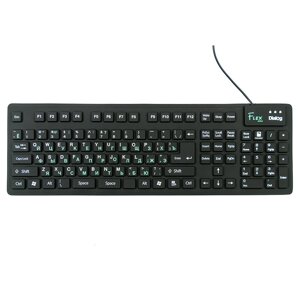 Клавиатура проводная Dialog KFX-05U, гибкая, USB, черный