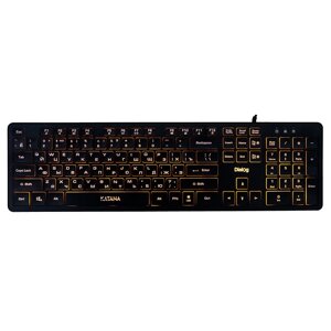 Клавиатура проводная Dialog KK-ML17U, мембранная, подсветка, USB, черный (KK-ML17U BLACK)