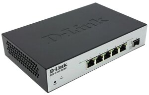 Коммутатор D-link DGS-1100-06/ME, управляемый, кол-во портов: 5x1 Гбит/с, кол-во SFP/uplink: SFP 1x1 Гбит/с (DGS-1100-06/ME/A1B)