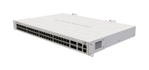 Коммутатор MikroTik Cloud Router Switch 354-48G-4S+2Q+RM, управляемый, кол-во портов: 48x1 Гбит/с, SFP+ 4x10 Гбит/с, кол-во SFP/uplink: QSFP+ 2x40 Гбит/с, установка в стойку (CRS354-48G-4S+2Q+RM)