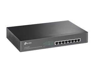Коммутатор TP-LINK TL-SG1008MP, кол-во портов: 8x1 Гбит/с, установка в стойку, PoE: 8шт. x30W (макс. 126W)