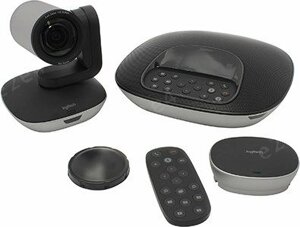 Конференц-камера Logitech ConferenceCam Group, 1920x1080, микрофон: встроенный, черный/серый (960-001057/960-001058)