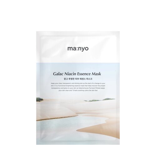 Ma: nyo ma: nyo Осветляющая тканевая маска для лица с ниацинамидов Galac Niacin Essence Mask 35 гр