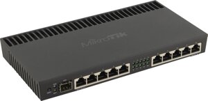 Маршрутизатор MikroTik RB4011iGS+RM, LAN: 10x1 Гбит/с, WAN 1x1 Гбит/с, кол-во SFP/uplink: SFP+ 1x10 Гбит/с