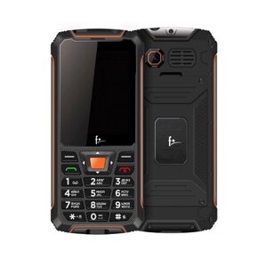 Мобильный телефон Fly F+ R280, 2.8" 320x240 IPS, 32Mb RAM, 32Mb, BT, 1xCam, 2-Sim, 2500 мА·ч, micro-USB, черный/оранжевый
