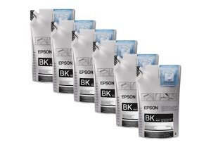 Набор из шести контейнеров UltraChrome DS Ink Black 1100 мл (C13T46D140)