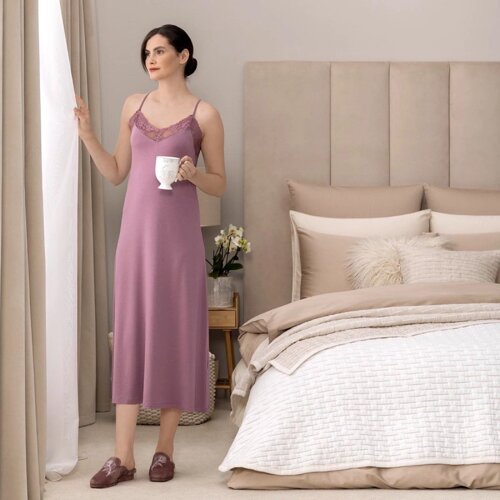 Ночная сорочка Альфабия цвет: фиолетовый (50)