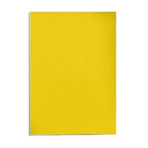 Обложка картонная Delta, Кожа, A4, 250 г/м2, Желтый, 100 шт