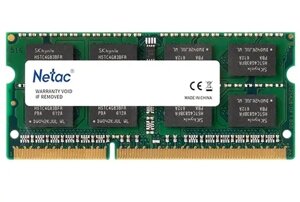 Память DDR3l sodimm 8gb, 1600mhz, CL11, 1.35 в, netac, basic (NTBSD3n16SP-08)