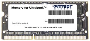 Память DDR3l sodimm 8gb, 1600mhz, CL11, 1.35 в, patriot memory, signature (PSD38G1600L2s)
