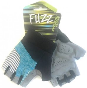 Перчатки fuzz racing TEAM D-GRIP GEL (черный / голубой M)