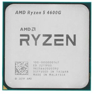 Процессор AMD ryzen 5-4600G renoir, 6C/12T, 3700mhz 8mb TDP-65 вт socketam4 tray (OEM) (100-000000147)