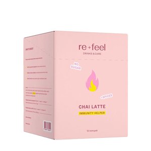 Re-Feel Re-Feel Чай-латте с чагой и специями Chai Tea Latte (саше) 12*20 гр