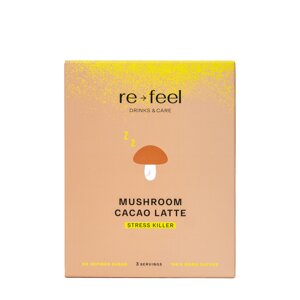 Re-Feel Re-Feel Какао-латте с рейши и специями Mushroom Cacao Latte (саше) 72 гр