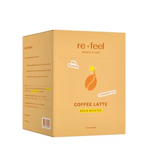 Re-Feel Re-Feel Кофе-латте с адаптогенами Crash-Free Coffee Latte (саше) 12*20 гр