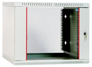 Шкаф телекоммуникационный настенный 12U 600x520 мм, стекло, серый, разборный, ЦМО ШРН-Э ШРН-Э-12.500 (30144233605/30144251403)