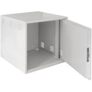 Шкаф телекоммуникационный настенный 12U 600x600 мм, металл, серый, антивандальный, в сборе, NETLAN EC-WS-126060-GY