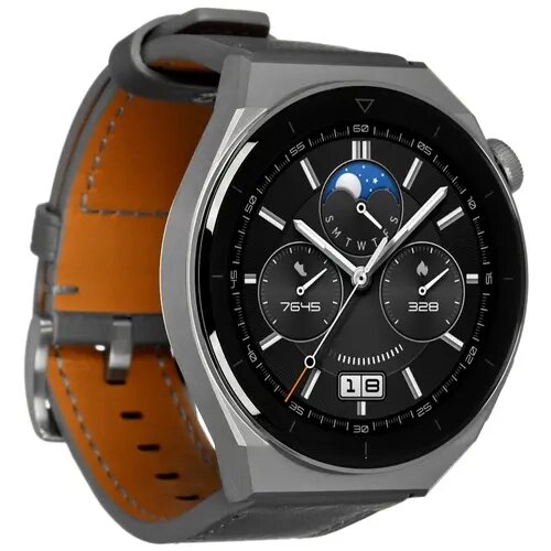 Смарт-часы huawei WATCH GT 3 PRO ODIN-B19, 1.43" amoled, серый (55028474)