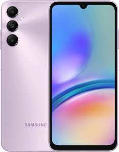 Смартфон Samsung Galaxy A05s, 6.7" 1080x2400 PLS, Qualcomm Snapdragon 680, 4Gb RAM, 64Gb, 3G/4G, Wi-Fi, BT, 3xCam, 2-Sim, 5000 мАч, USB Type-C, Android 13, фиолетовый (SM-A057FLVUCAU)