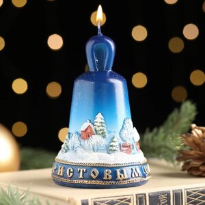 Свеча Колокольчик Рождественский (7х7х10 см)