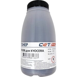 Тонер CET PK208, бутыль 50 г, черный, совместимый для Kyocera Ecosys M5521cdn/M5526cdw/P5021cdn/P5026cdn (OSP0208K-50)