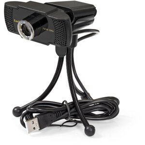 Вебкамера ExeGate BusinessPro C922 FullHD Tripod, 2 MP, 1920x1080, встроенный микрофон, USB 2.0, черный (EX287242RUS)