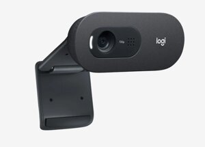 Вебкамера Logitech C505e, 1.3 MP, 1280x720, встроенный микрофон, USB 2.0, черный (960-001372)