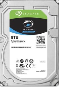 Жесткий диск (HDD) Seagate 8Tb SkyHawk, 3.5", 7200rpm, 256Mb, SATA3 (ST8000VX004)