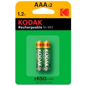Аккумулятор ААА R03 Kodak ( 650mAh ) 2 шт.