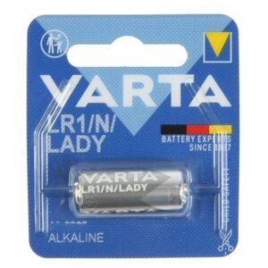 Батарейка алкалиновая Varta Electronics, LR1-1BL, 1,5 V, блистер, 1 шт.